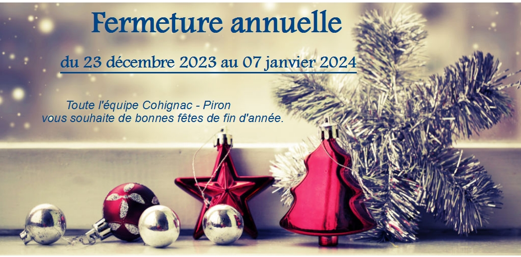 Fermeture annuelle